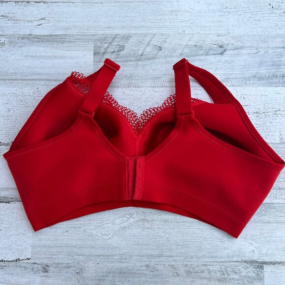 Cacique Bra‎ 42DD Red Lightly Lined No-wire - Picture 4 of 11